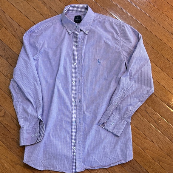Tailorbyrd Purple Button-Down Shirt - Picture 1 of 4